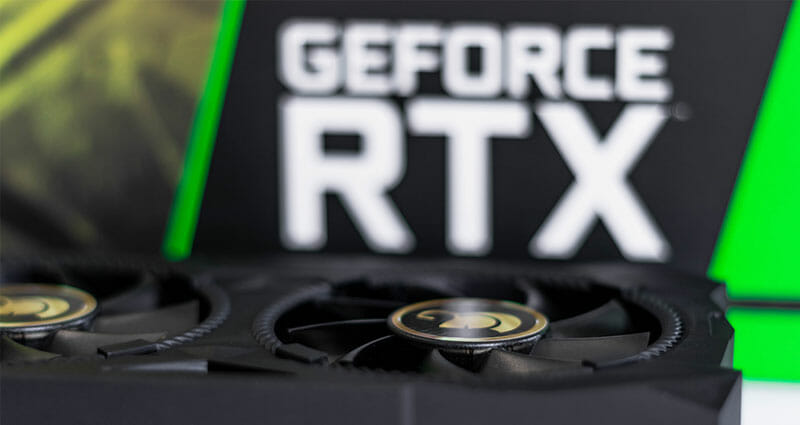 Nvidia Geforce RTX graphics processor.