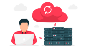 Illustration depicting server virtualization at work.